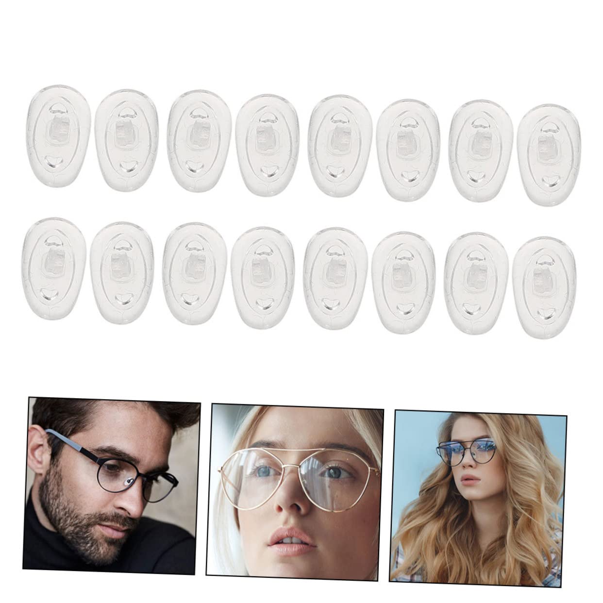Healeved 500paires Coussinet Silicone Pour Lunettes De Antidérapants Pour Confort Optimal Accessoires Universels Pour Montures Lunettes De Soleil