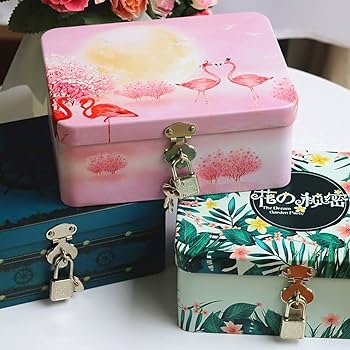 星の王子さま　３個セット　缶　ブック型　本　貴重品ケース　ブリキ収納　ケース Amazon.co.jp: 収納ボックス 鍵付き ブリキ缶 缶ケース 雑貨入れ