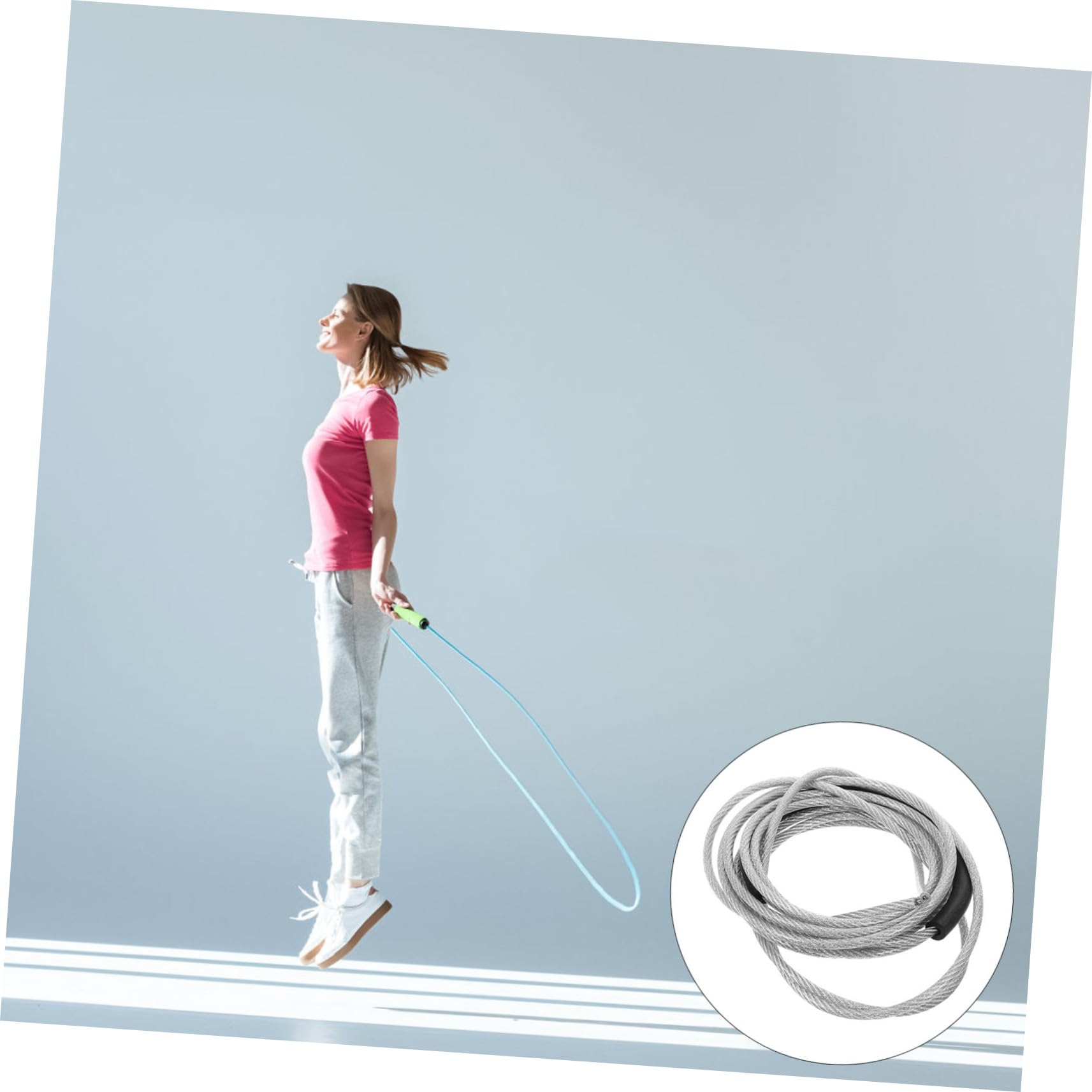 KOMBIUDA 3stücke Gewichtete Springseil Ersatzschnur Aus Robuste Fitness-springseil Für Ausdauertraining Für Indoor Und Outdoor-workouts Verbesserte Stabilität Und Kontrolle