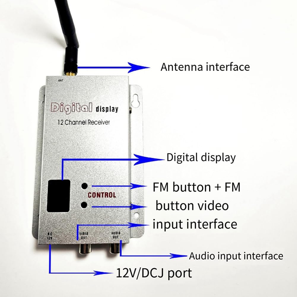 FPV 1.2GHZ 1.2G 1500mW 8CH nadajnik bez 8 kanałów i odbiornik 12-kanałowy profesjonalny zestaw do RC Drone FPV