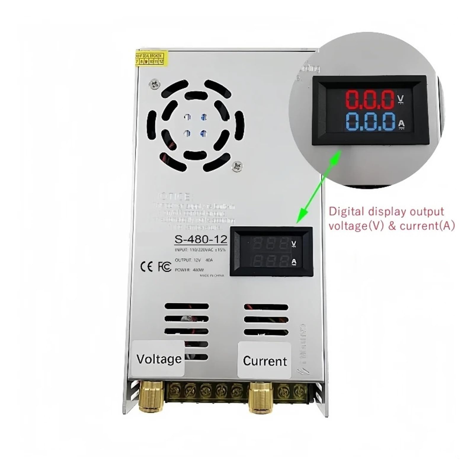 DC 0-15 V do 0-100 V regulowany zasilacz impulsowy 600 W cyfrowy sterownik wyświetlacza Adapter źródłowy AC-DC do diod LED na wstążce(0-27V 0-18A)