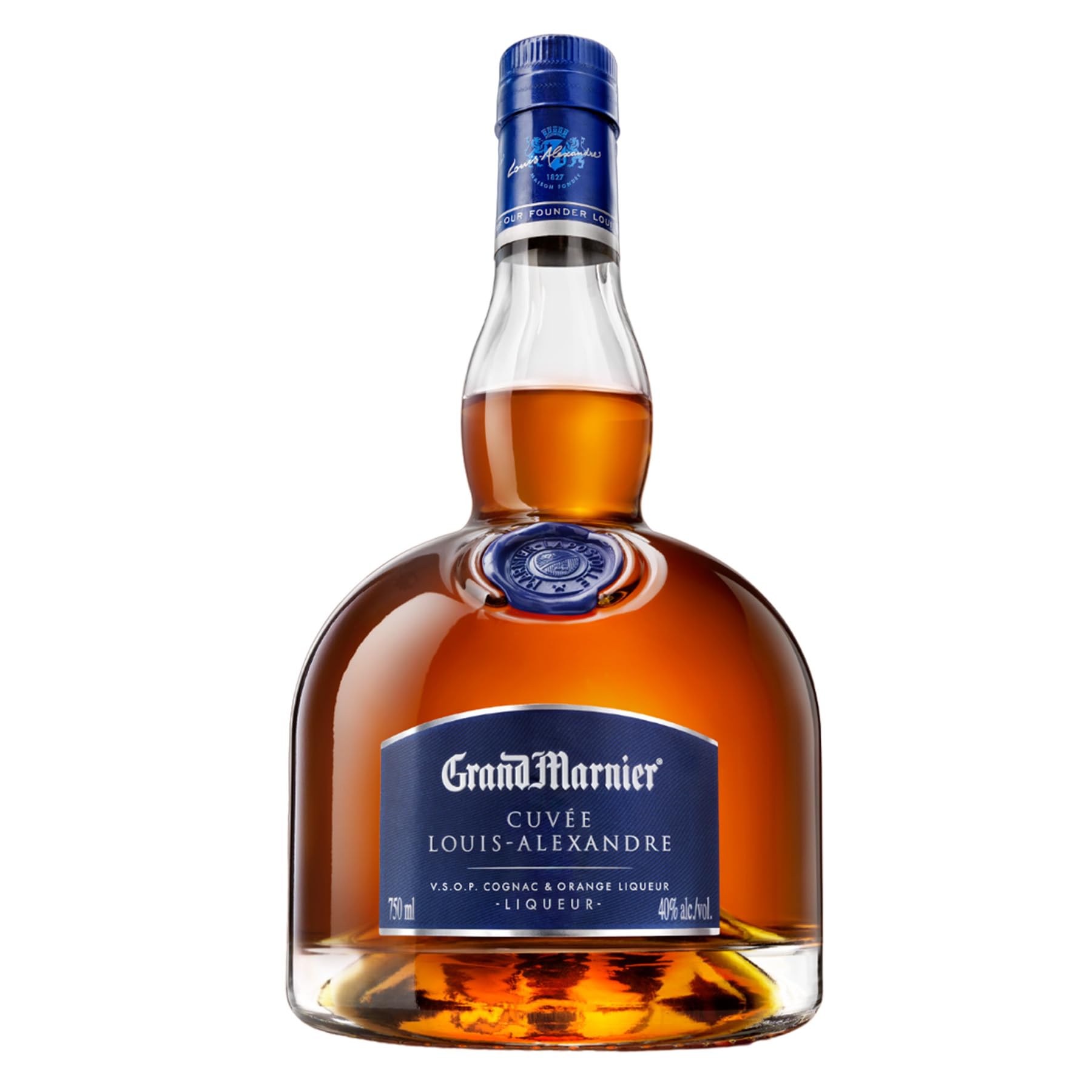 Grand Marnier Cuvée Louis-Alexandre - Premium-Blend aus VSOP-Cognacs und Bitterorangen-Essenz - 40 % vol. - 1 x 0,7 l - zum pur genießen oder mit Eiswürfeln