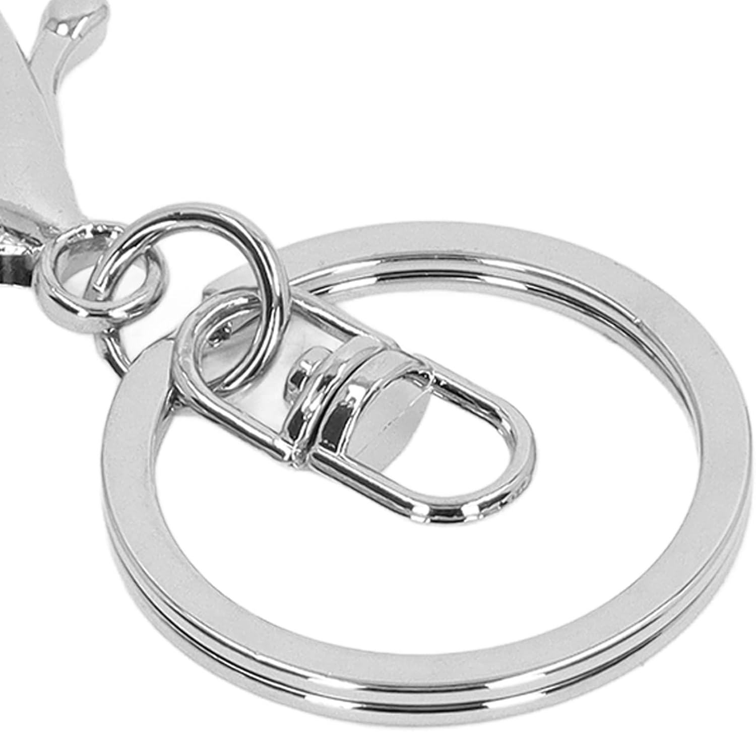Pilipane 30PCS Keychain Rings Kit, Metal Key Chain, Personally Constructed Handcraft Keychain Rings, for Long-Lasting Keychain Case with Chain, Key Hoop for Keychains Jewelry Crafts(silver2)