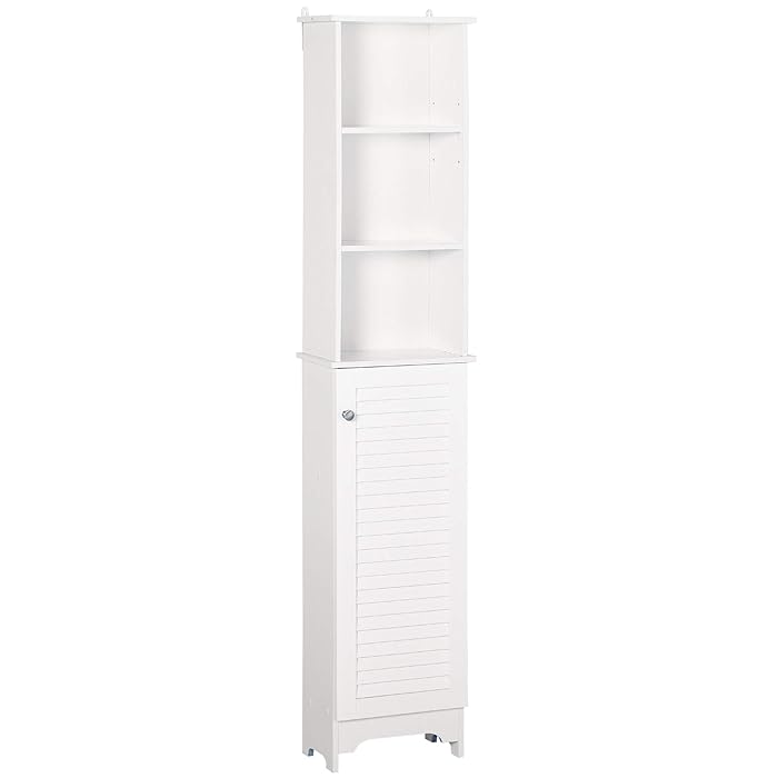 Buy Tall Bathroom Storage Linen Tower with