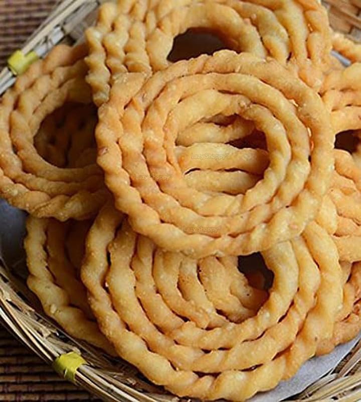 Lazy Shoppy® Hand Made Crispy & Delicious Kai Murukku | Diwali Snack | Snack Food | Raw Rice Murukku (750 Grams) (B09FYJ572H) Amazon Price History, Amazon Price Tracker