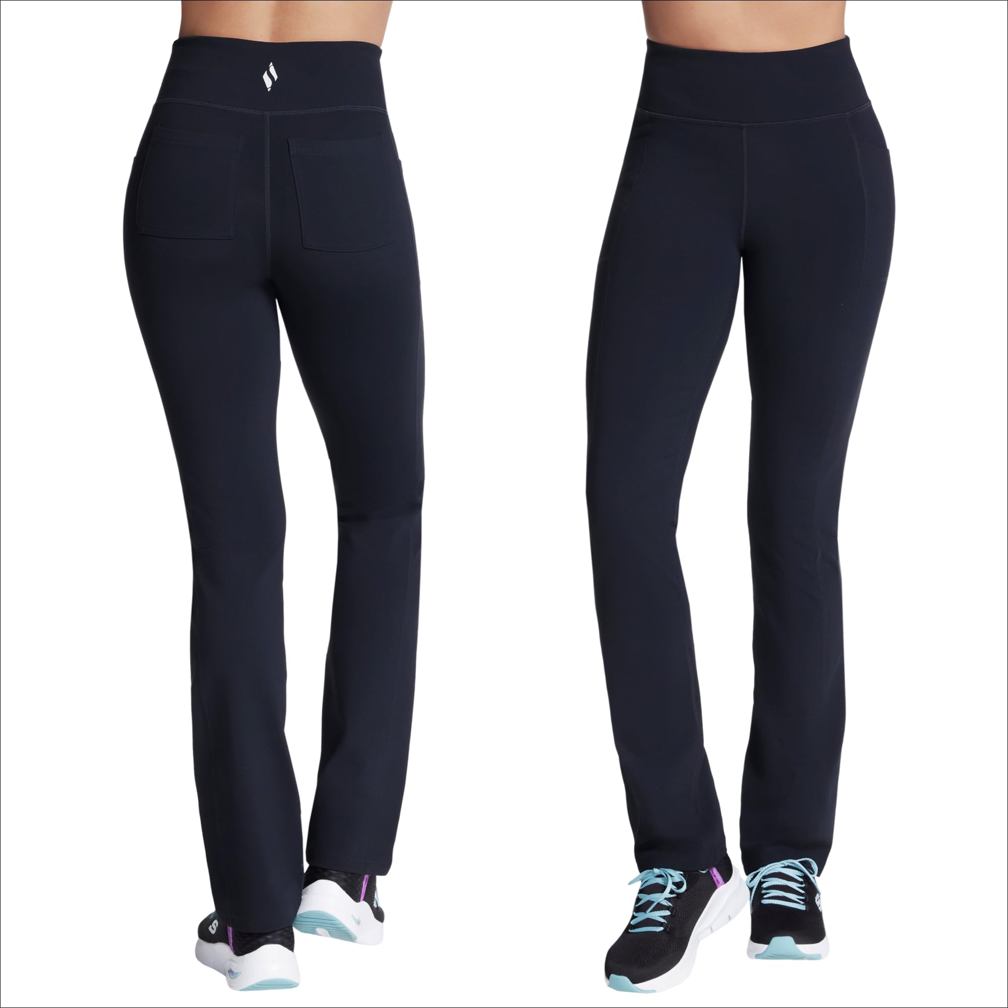 Skechers Women's Gowalk Pant Joy High Waisted, Black, Large