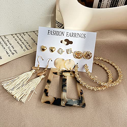 Image of Shining Diva Fashion Stylish Combo Metal Earrings for Women and Girls