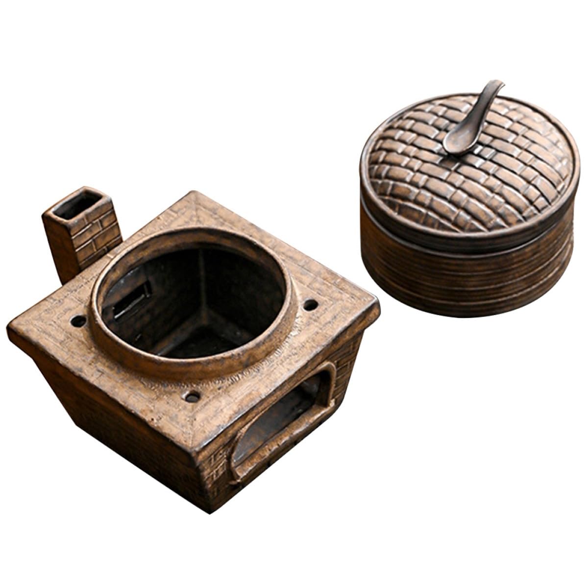 BESPORTBLE Bruciatore di Incenso in Ceramica Smaltata Piccolo Incensiere da Tavolo Decorativo per Aromaterapia Ornamento Elegante per Casa e Ufficio Regalo per Appassionati di Ceramica