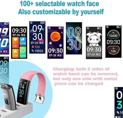 Miniatura 4 de Rastreador de fitness con monitor de presión arterial, frecuencia cardíaca y oxígeno, reloj inteligente de actividad, sueño y temperatura,