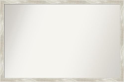 Amanti Art Espejo personalizado, espejo de baño estrecho metálico agrietado, espejo de pared o espejo de tocador de baño sobre el fregadero (24 x 36