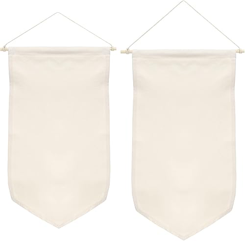 PATIKIL Cartel esmaltado para exhibición, 1 juego2 piezas de lona en blanco para colgar en la pared para insignias comerciales, bandera, colección,