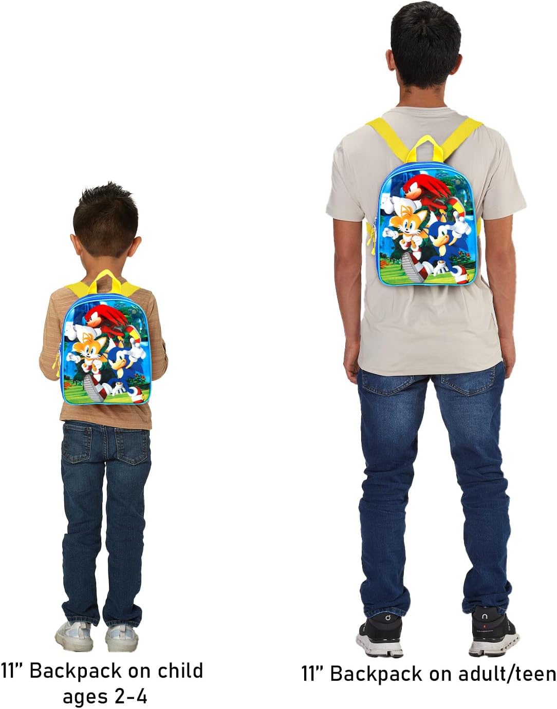 Sonic the Hedgehog Mini Backpack for Kids - Bundle with 11” Video Game Mini Bag Plus Stickers, Water Bottle, More | Sonic Backpack Small for Boys, Girls, Kids - Image 6