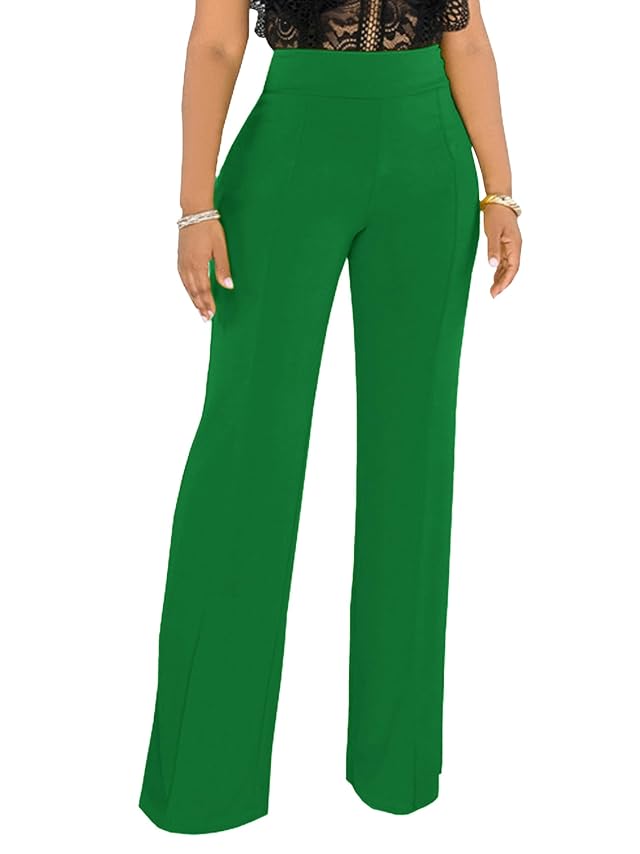 Hoefirm Work Pants for Women Business Casual Stretch Tall Straight Leg Slacks High Waisted Yoga Dress Pants