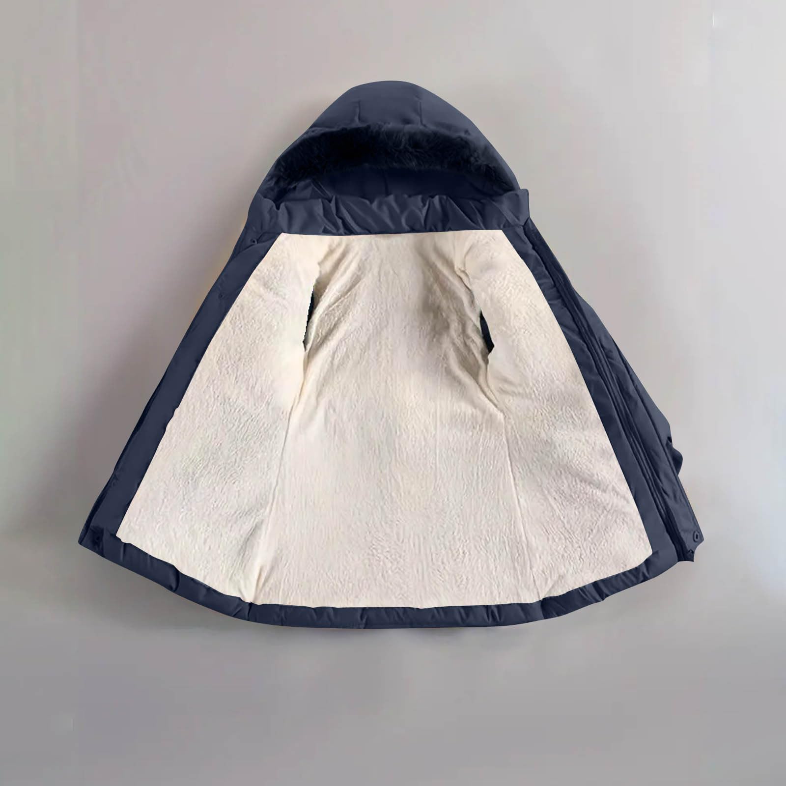 Abrigo de Invierno Acolchado para Niñas,Parka Manga Larga con Capucha y Cremallera Grueso Cálida Chaqueta Acolchada Resistente Al Viento Mang Larga con Cremellera y Bolsillos Ropa Niña 5-12 Años