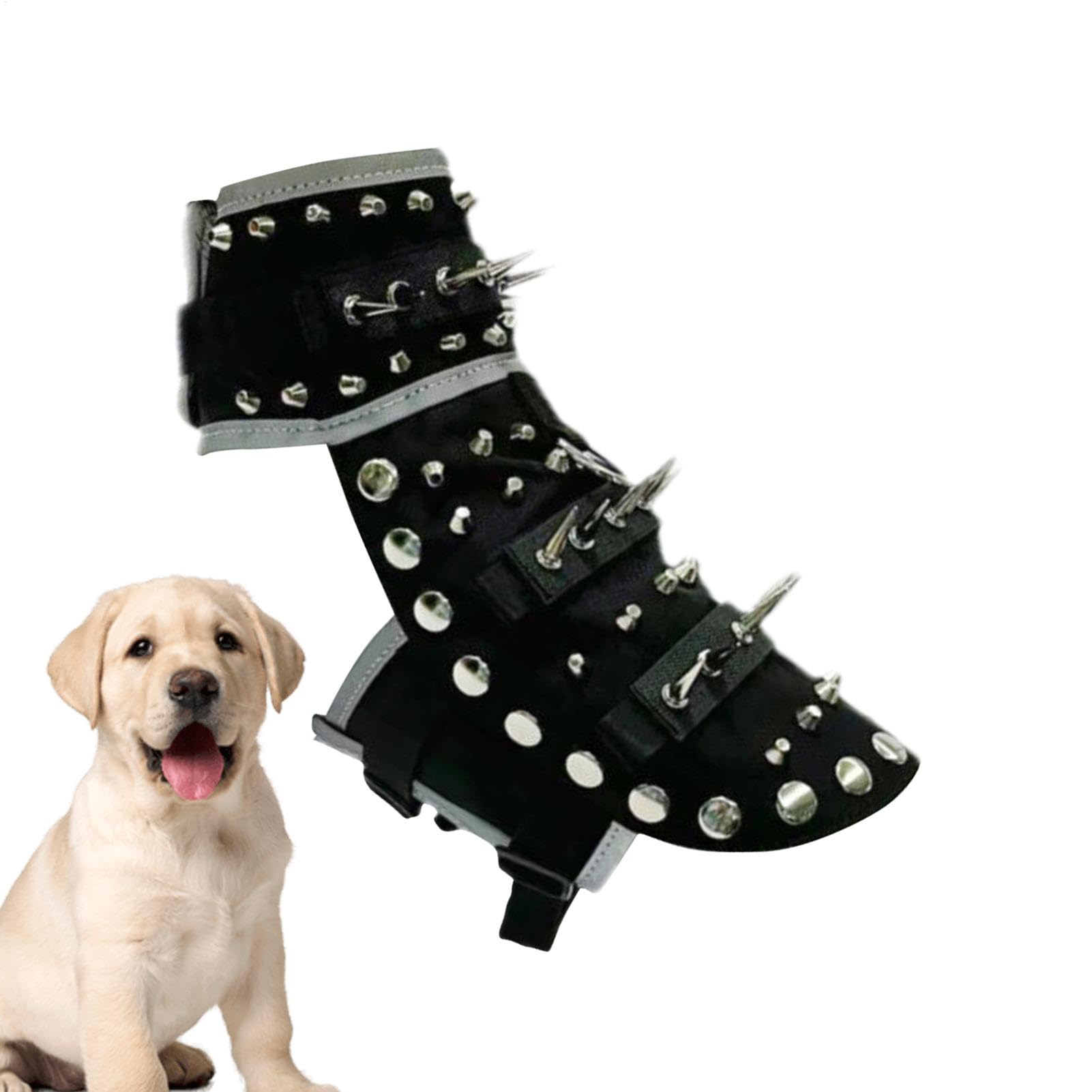 Chaleco con Púas para Perros Pequeños Escudo Ajustable contra Coyotes y | con púas Protección de su mascota contra ataques de coyotes y rapaces en actividades al aire libre, tallas P