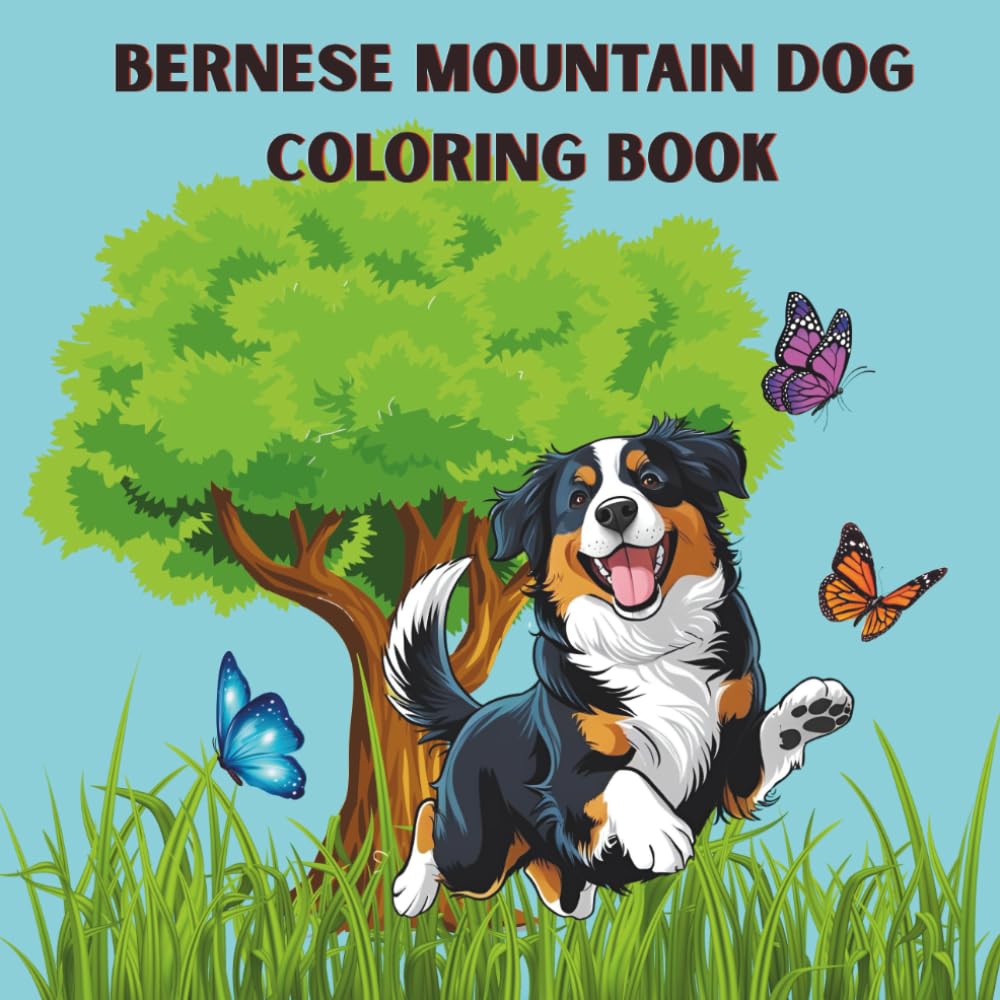 Bernese Mountain Dog Coloring Book