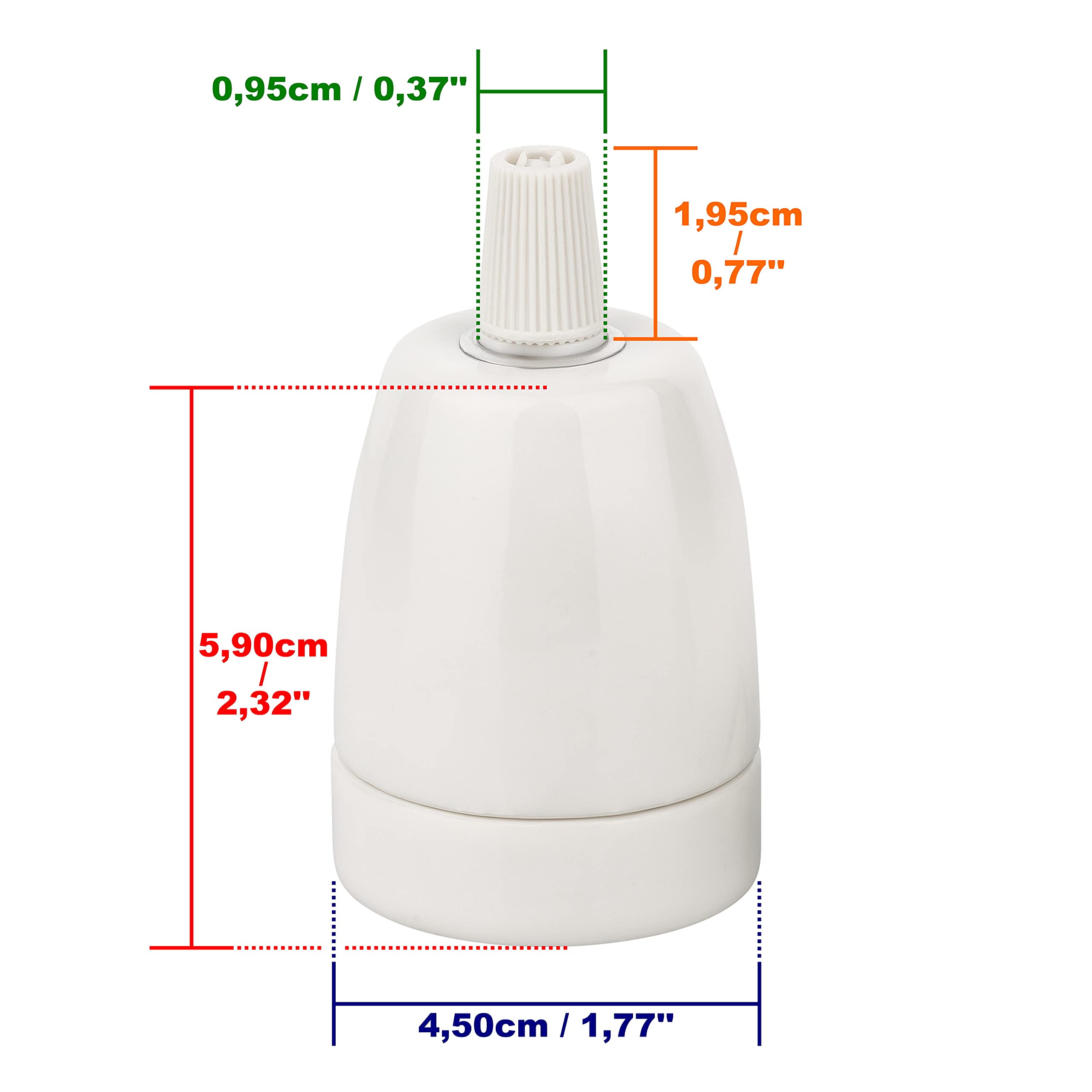 ISOLATECH 1pc E27 keramische fitting LED spaarlampen (max.250V/4A) lampen voor thuis plafond installatie badkamer keuken koelkast houder socket installeren hittebestendig