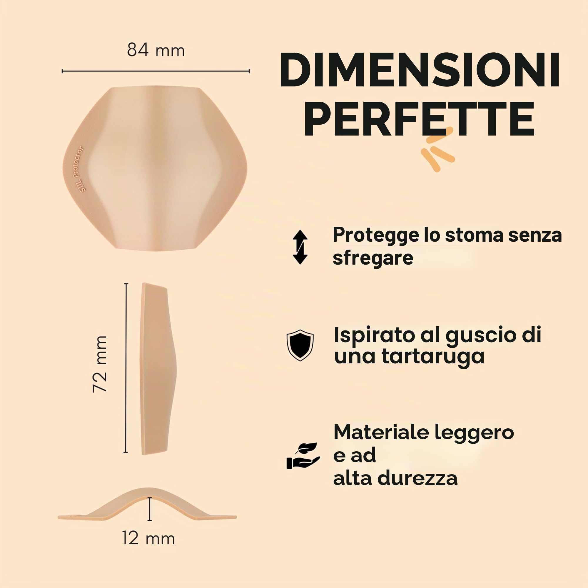 SIIL Cintura per stomia Blue + Protezione dello stoma | PROTEZIONE TOTALE per la tua sacca per stomia | Coperture per sacche ileostomiche e colostomiche | Prodotto in Europa (Medium)