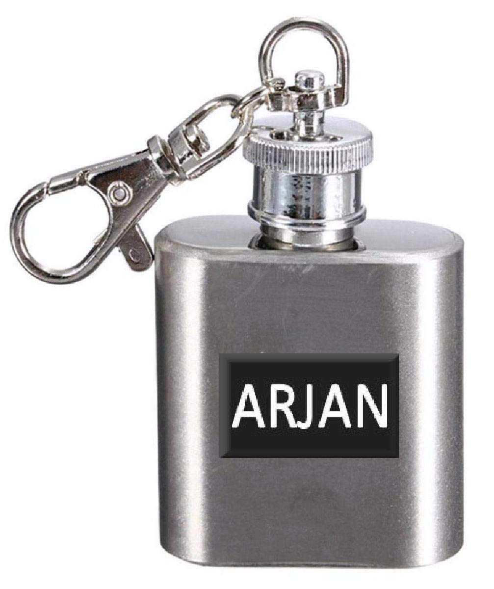 Flasque personnalisable Arjan petite fiole inox gravée avec prénom