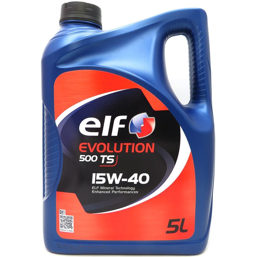 ELF Motoröl 15W-40 Evolution Motor Öl ACEA A3/B3 API SL API CF 500 TS 5L Kompatibel mit VW Golf 4 Schrägheck 1J1 Golf 5 Schrägheck 1K1 POLO 9N TOURAN 1T1, 1T2 Passat Variant 3C5