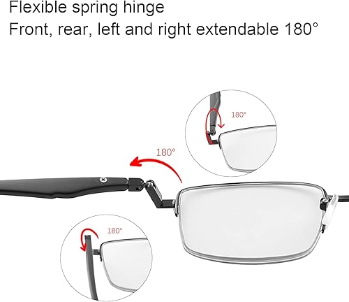 Miniatura 4 de YIMI Gafas de lectura fotocromáticas progresivas multifocal, bisagra de resorte, lectores de sol, lentes antideslumbrantes para hombres y mujeres