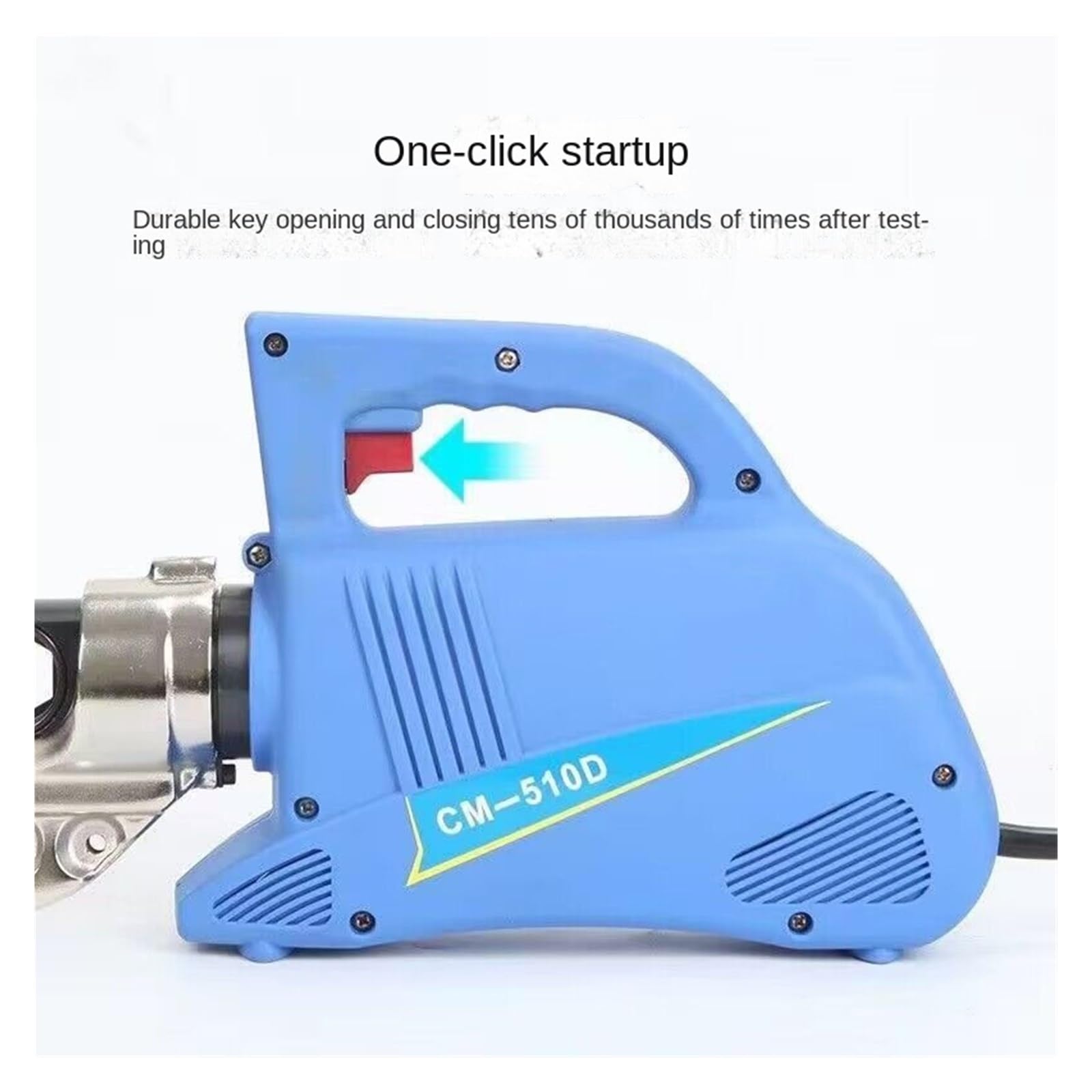 120KN CM-510D elektryczne szczypce hydrauliczne, małe przenośne szczypce do zaciskania końcówek, miedziane aluminiowe szczypce do zaciskania drutu