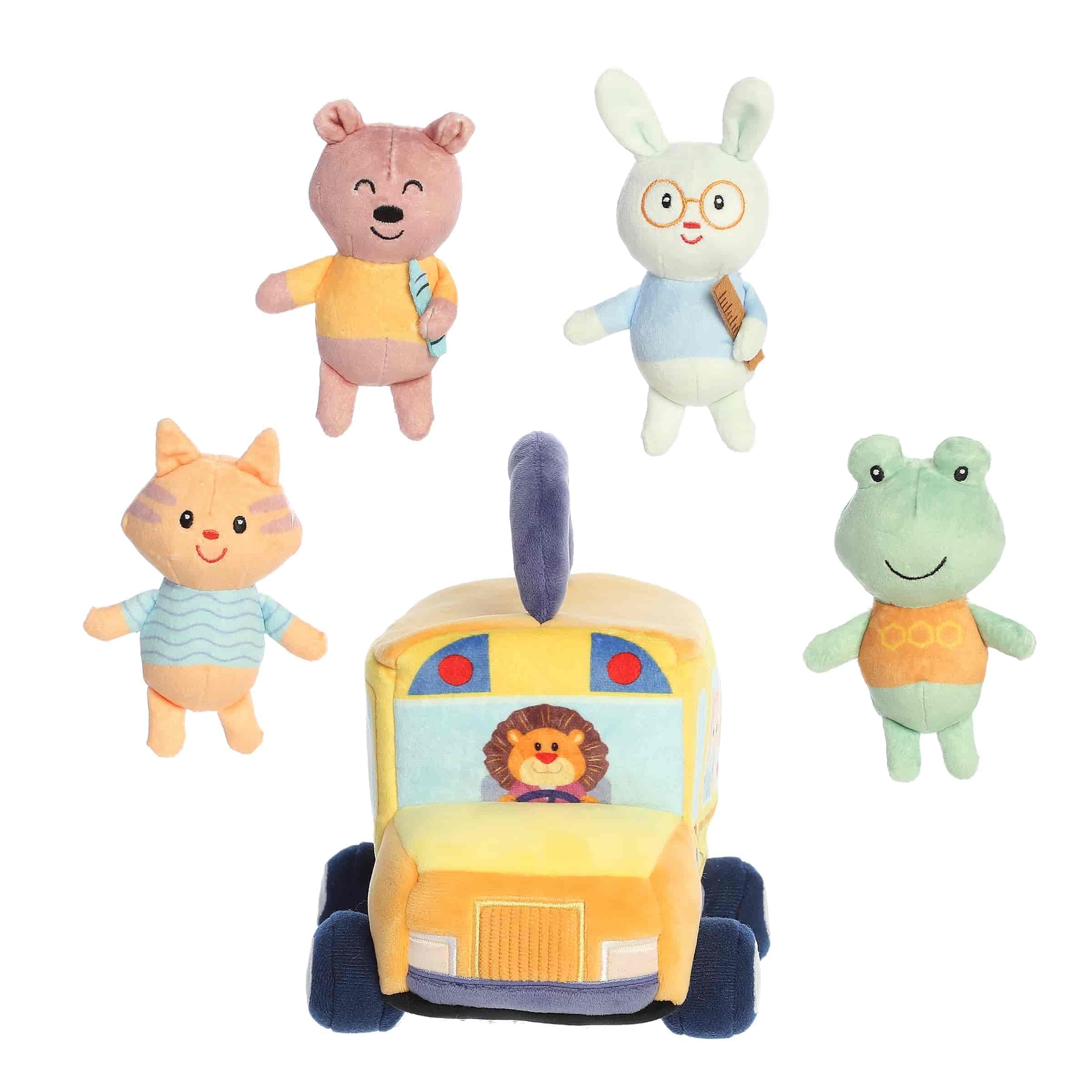 Aurora Engaging Baby Talk My First School Bus Baby-Spielset – ein lustiges Spielset für sensorisches Engagement und Spielen – für Babys und frischgebackene Eltern – Mehrfarbig 20,3 cm