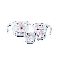 PYREX Clasic Set Misure Graduate in Vetro borosilicato, 21 x 16 x 12 cm