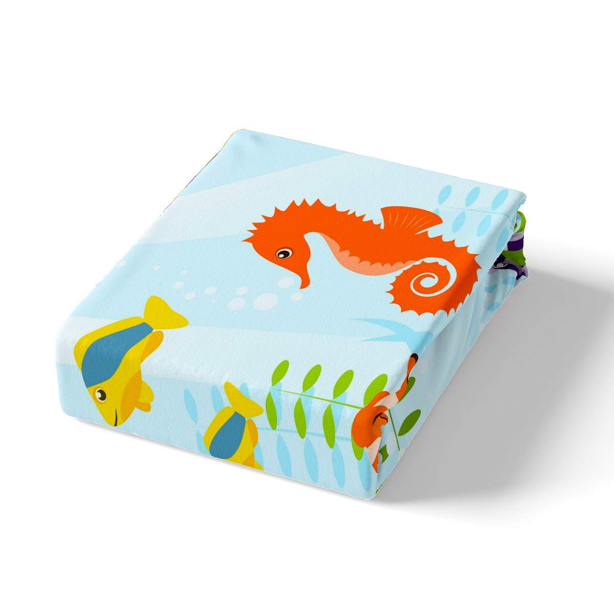 Copripiumino Oceano Con Stampe Marine - Set Microfibra 200x200 Cm Con 2 Federe - Foto 4