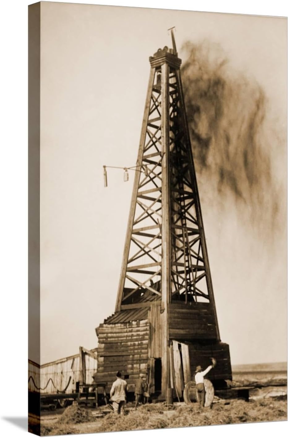 ART.COM Wall Art Print Gusher from an Oklahoma Oil Well in 1922, 16" x 24"