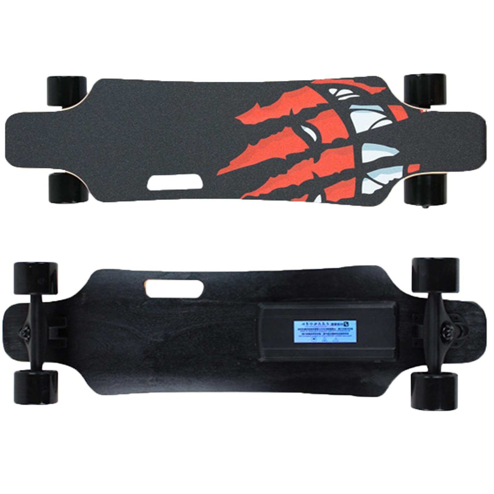 Pwekzxt G Electric Skateboard With Remote,Electric Longboard Skateboard, Complete Cruiser Longboard Skateboard For Adults，Easy Carry Handle Design, Range 15Km,200Lb Capacity