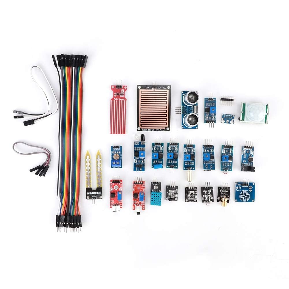 Kit de Module de Capteur pour , Composant éLectronique de Démarrage d'apprentissage DéButant 22 en 1, Compatible pour Et pour STM32