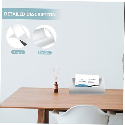 Miniatura 7 de Caja organizadora de tarjetas de presentación, decoración de tarjetas de visita para escritorio, soporte de tarjetas de visita de metal, estante