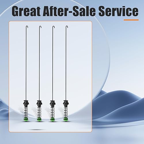 Miniatura 7 de W10440786 Compatible con varillas de suspensión para lavadora Whirlpool, repuesto para lavadora maytag Kit de varillas de suspensión piezas de