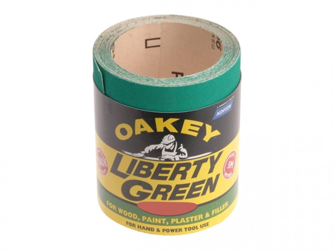 Englisch Abrasives 156–610 N Liberty grün Rolle 10 m x 115 mm Körnung 120