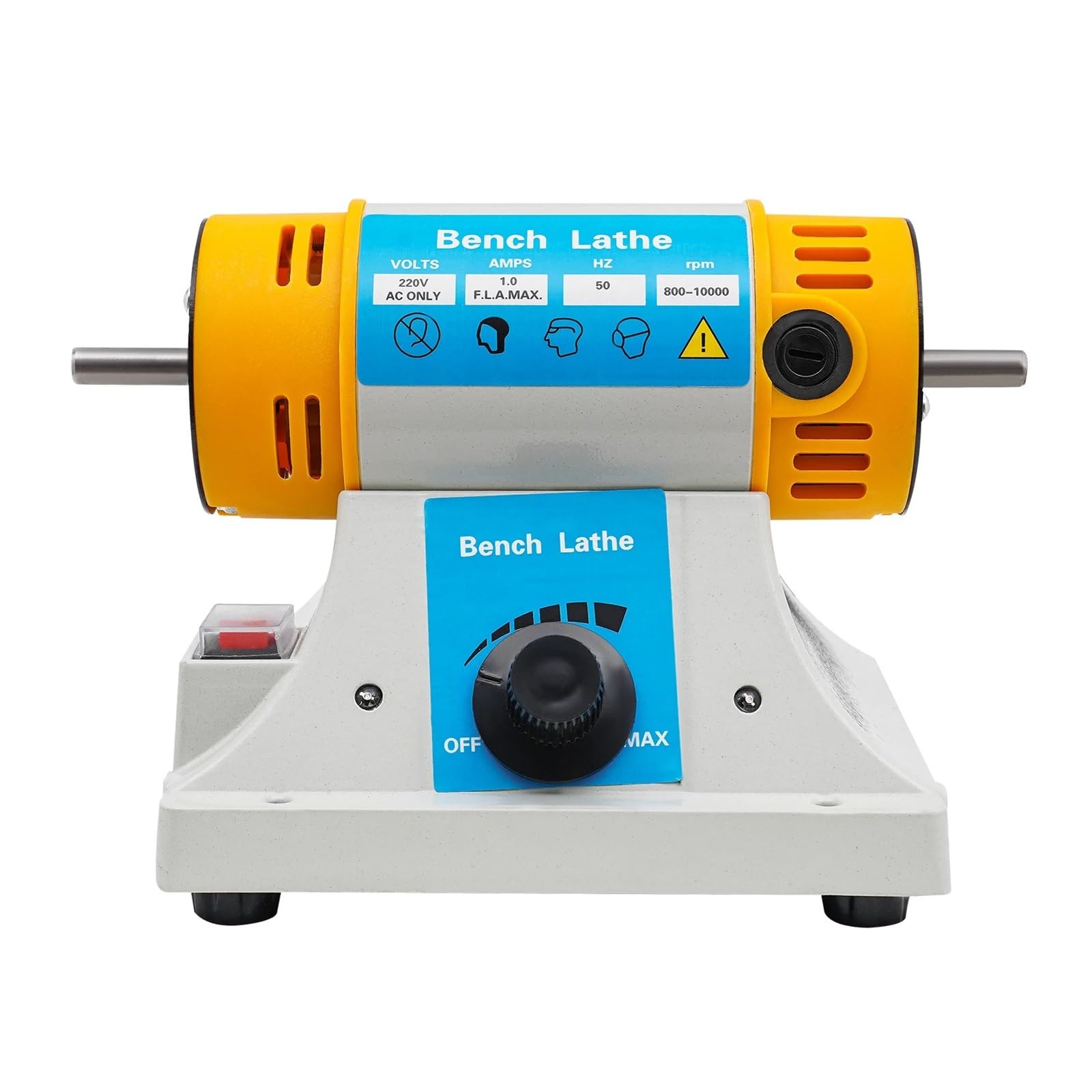 Ewsdsfs Yellow Polisher Grinder Machine Anti-Rust Multi-Function Benchtop For Cutting And Carving