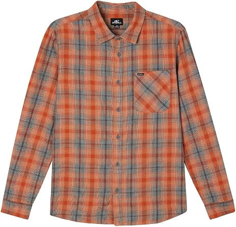 ONEILL Prospect Flannel CLA L - Mens Fashion Casual Long Sleeve Woven Shirt Cotton - Regular Fit - Lifestyle Beach Apparel