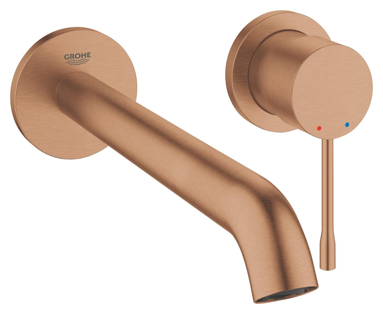 Mitigeur De Lavabo GROHE Essence | Bec 210 Mm | Finition Brushed Cool Sunrise | Économie D'eau EcoJoy | Cartouche SilkMove