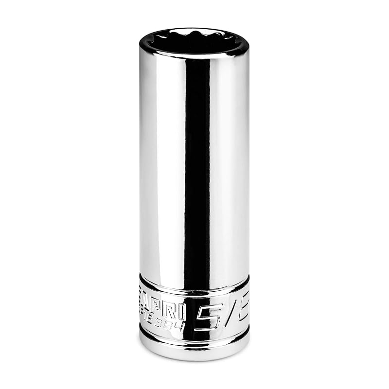 Soquete Longo Capri Tools 5/8 pol. com Encaixe de 3/8 pol., 12 Pontas SAE CP16384