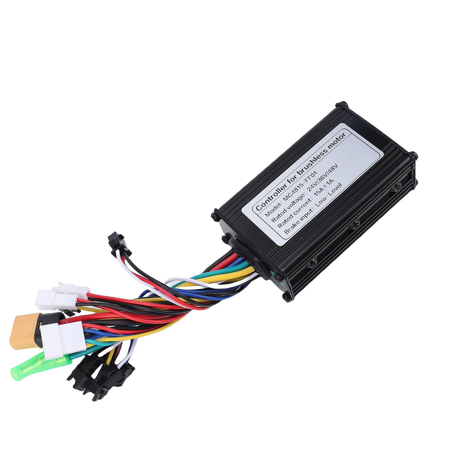 15-A-Fahrradmotor-Controller, Aluminiumlegierung, Bürstenloser 3-Modus-Motorcontroller mit Lampenkabel für 250-W-Motoren, Sorgt für Gleichmäßige Geschwindigkeitserhaltung und