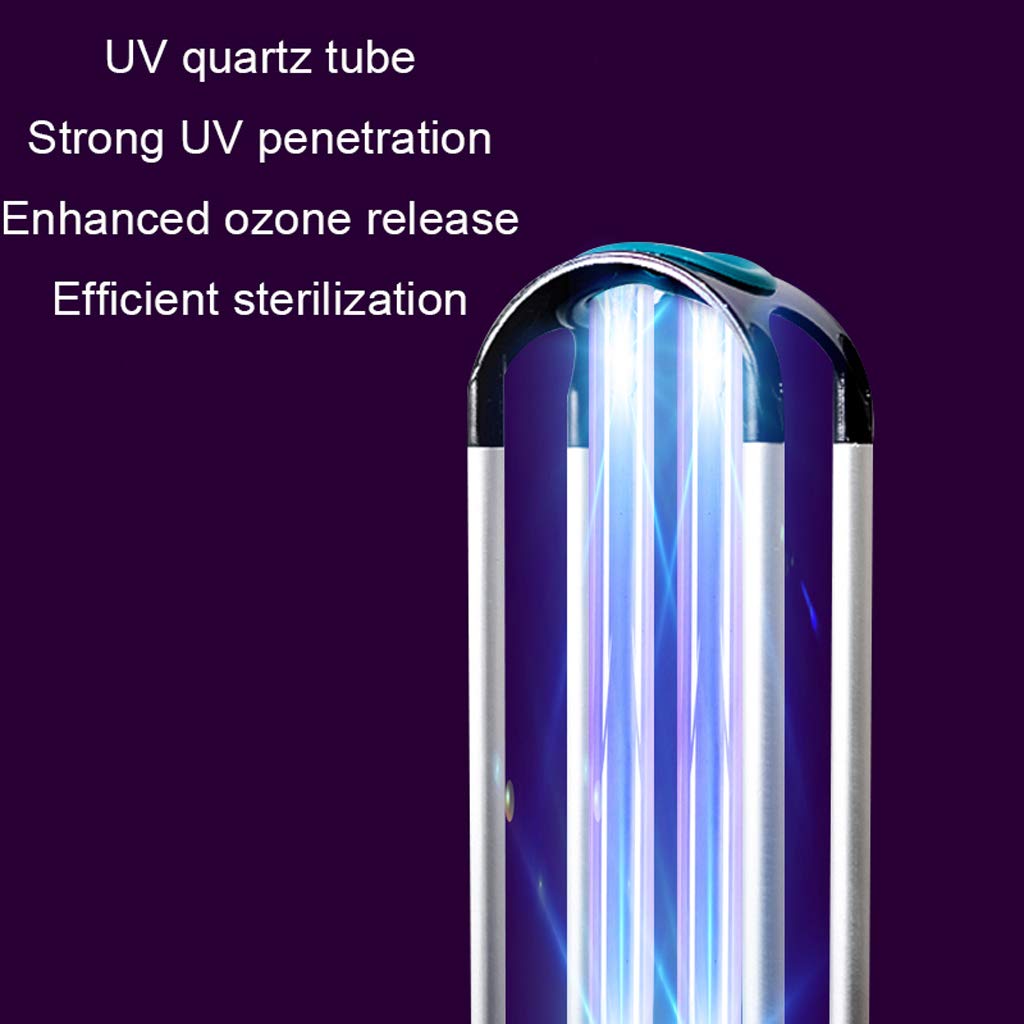 HYLR 150W lámpara UV - Lámpara portátil germicida con Mando a Distancia, esterilización con Ultravioleta, hasta 200m² Mata 99,9% de bacterias Virus Agentes patógenos