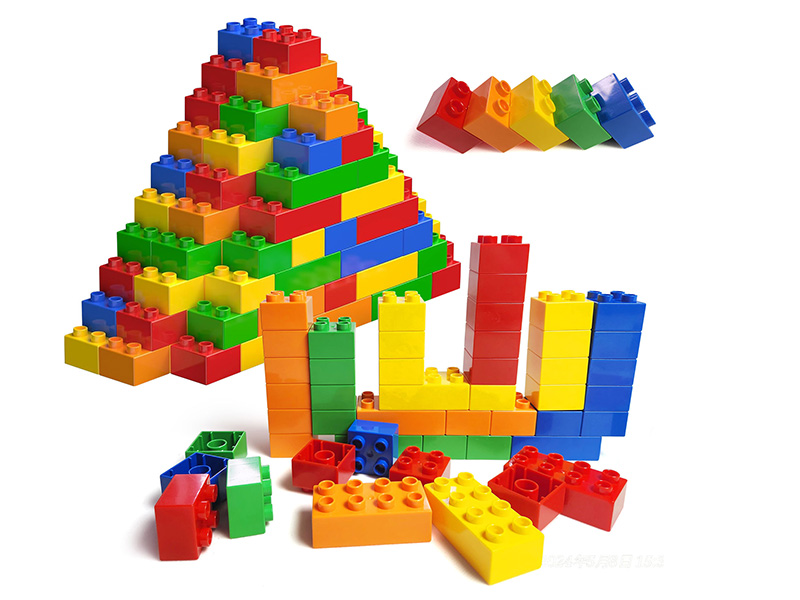Moluk Oibo Mattoncini Morbidi - Silicone - 3 Colori Primari - Giallo/Rosso/ Blu unisex (bambini