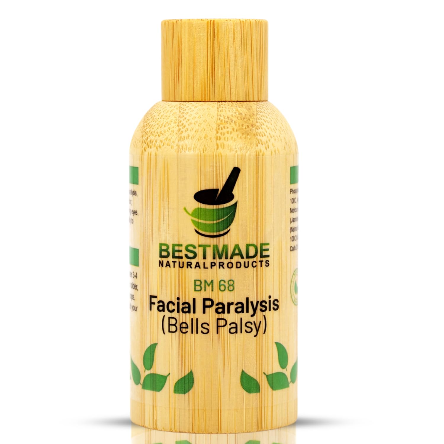 Facial Paralysis Natural Remedy - Helps with Bell's Palsy, Facial Drooping, Tearing Eyes and Loss of Taste | BM68, 30mL