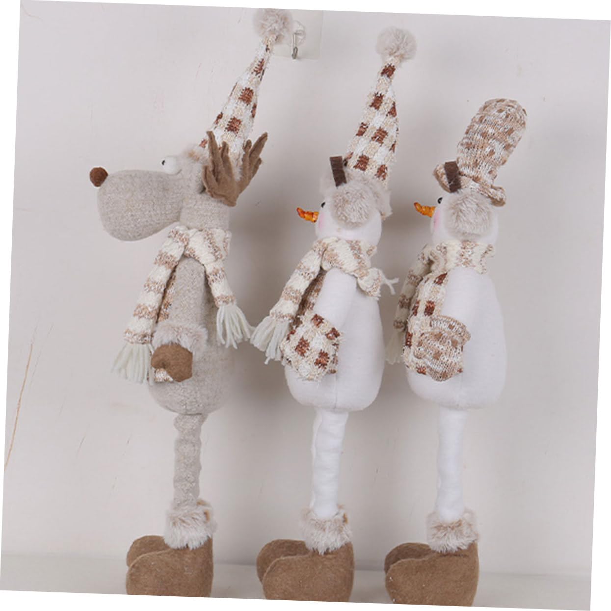 STOBAZA Adorabile Pupazzo Natalizio Con Cappello Orsetto Di Peluche Estensibile Per Decorazioni Da Tavolo Ornamento Natalizio Per Feste Casa e Vetrine