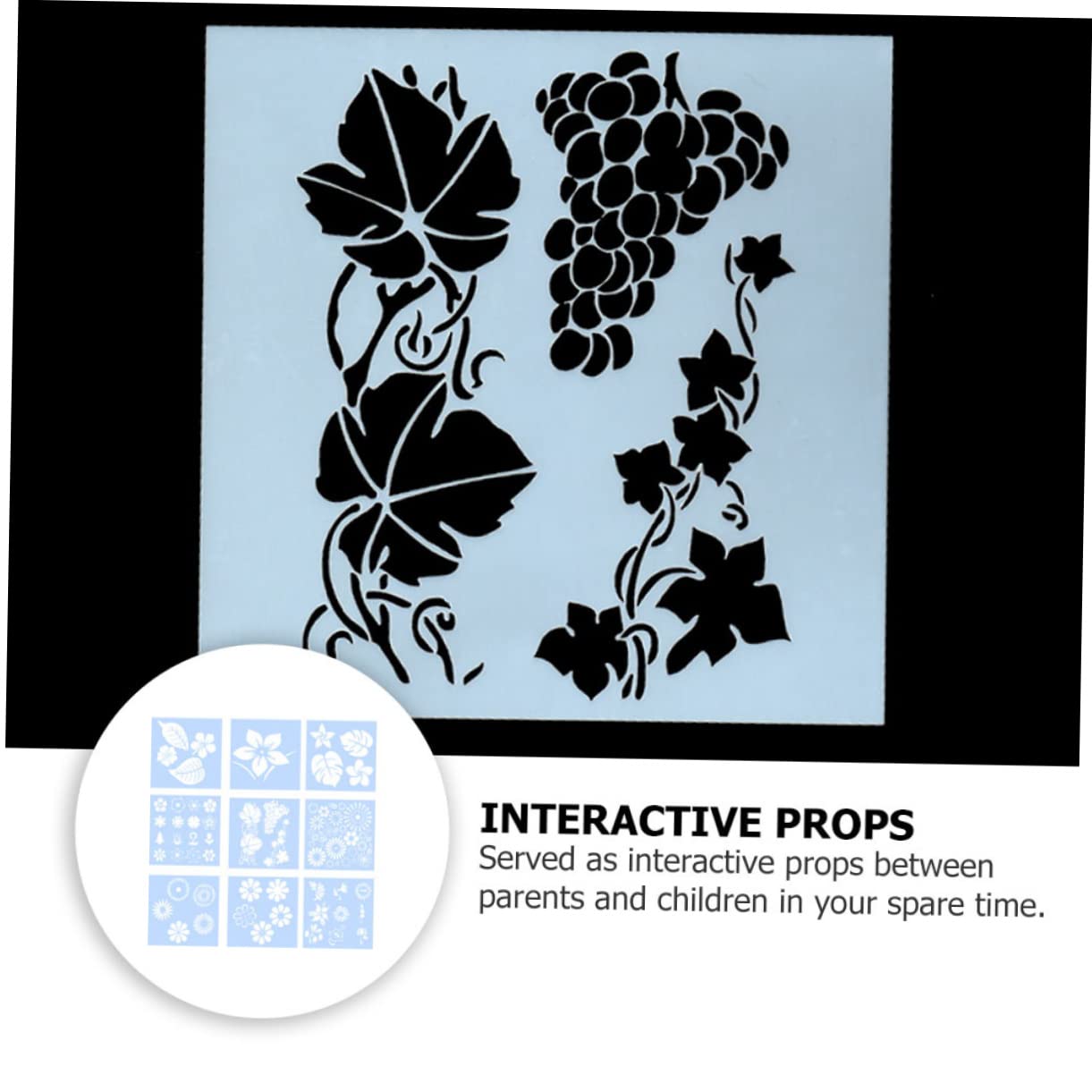NUOBESTY 54pezzi Stencil Riutilizzabili per Pittura con Motivi di Fiori e Foglie Template Creativi per Progetti Fai da Te e Decorazioni Domestiche