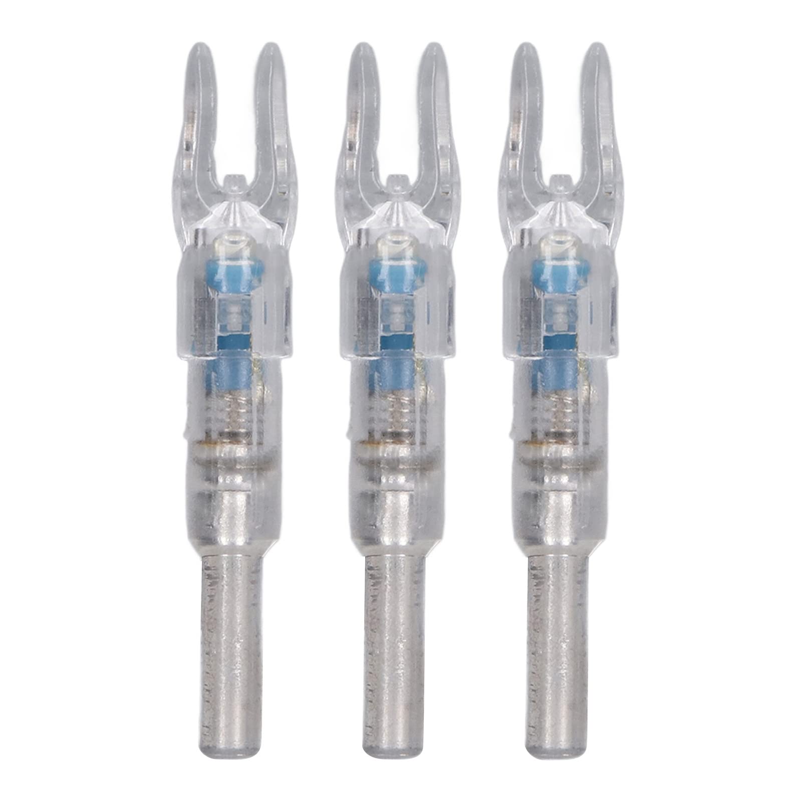 HERCHR 3PCS Lighted Nocks for Arrows, 4.5cm / 1.8in LED Nock Automatic Lighting Universal for 6.2mm Internal Diameter Arrows Archery Hunting