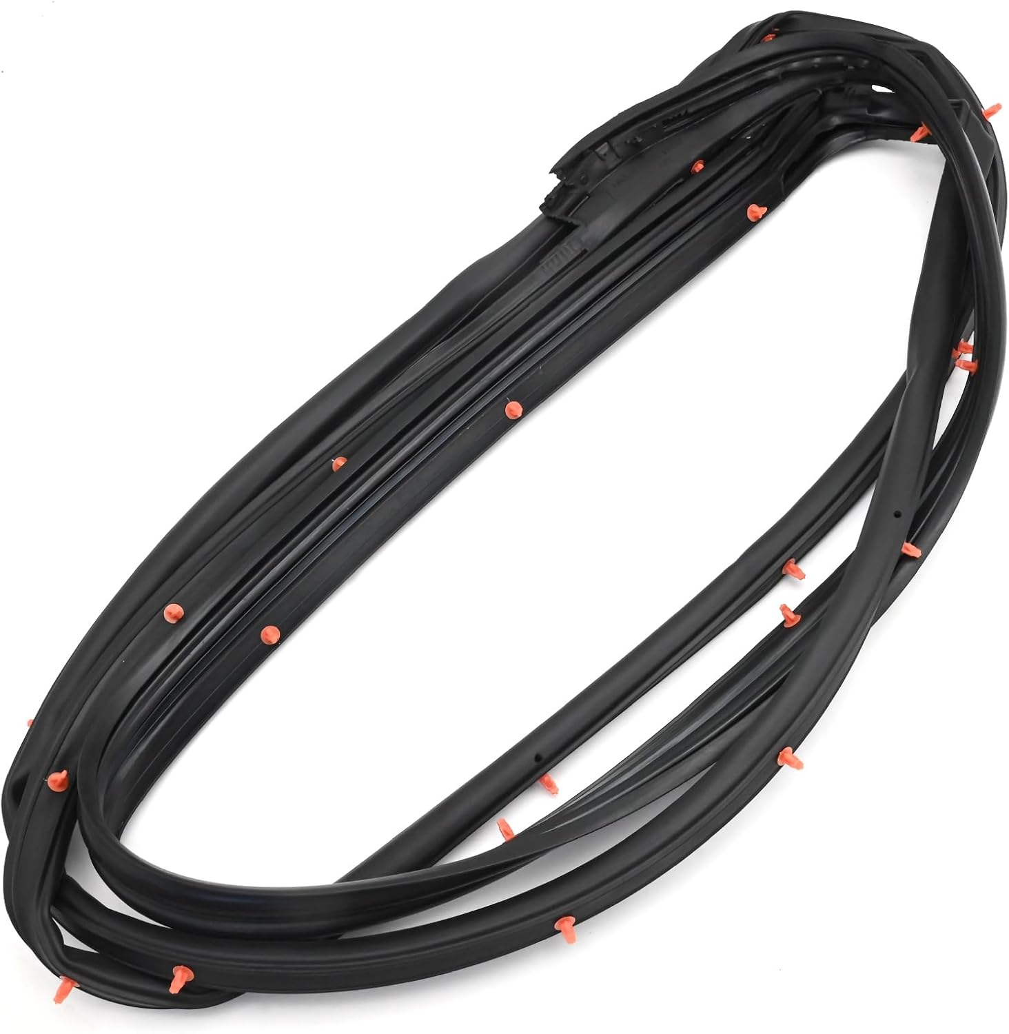 72325-SDA-A01 1 Pair Front Door Seal Rubber Strip, Replacement for Honda Accord Sedan 2003 2004 2005 2006 2007, Replaces 72365-SDA-A01
