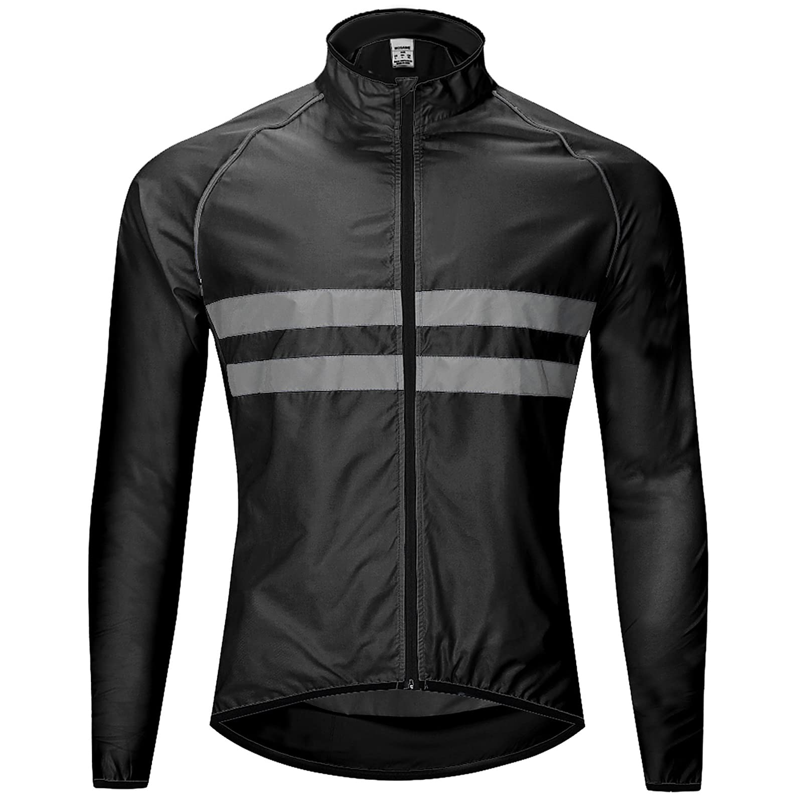 OUNAReflective Long Sleeve Bicycle Jersey Wind Coat Jacket Water-resistant Windproof Outdoor Sports Bike Cycle Running Jacket