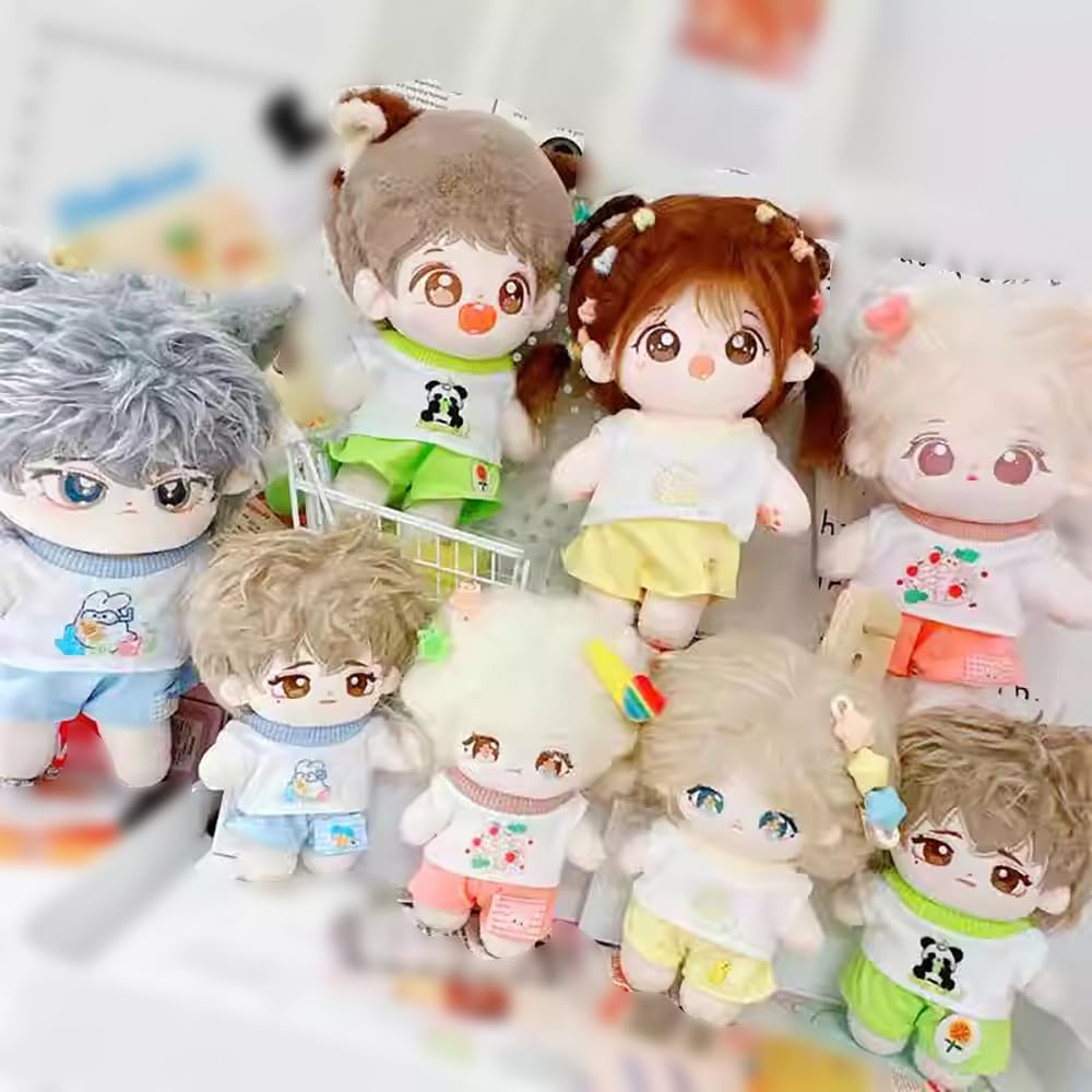 Amazon.co.jp: niannyyhouse 10cm~15cm ぬいぐるみ 服 ノースリーブT