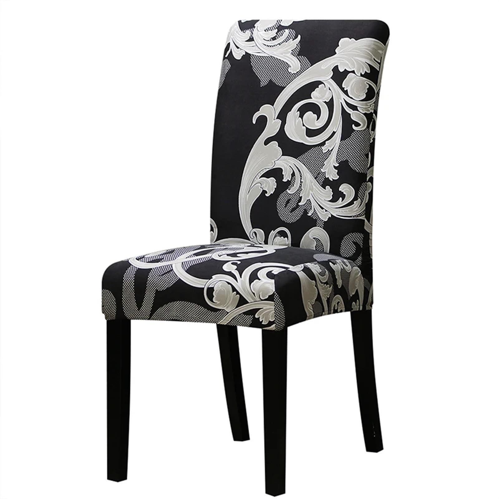 QXBFNDC Chair Covers Printed Stretch Chair Cover Elastic Seat Chair Covers Office Chair Slipcovers Restaurant Banquet Hotel Home Decoration(125897)